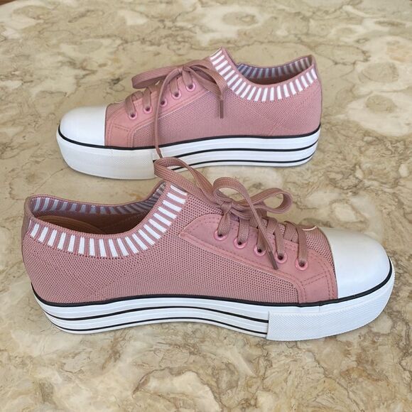 Olivia Miller Audrey Vulcanized Lace-up Slip On Sneakers - Picture 6 of 10